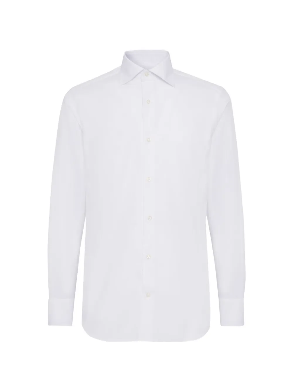 Boggi Milano Katoenen twill overhemd met Windsor-kraag Wit