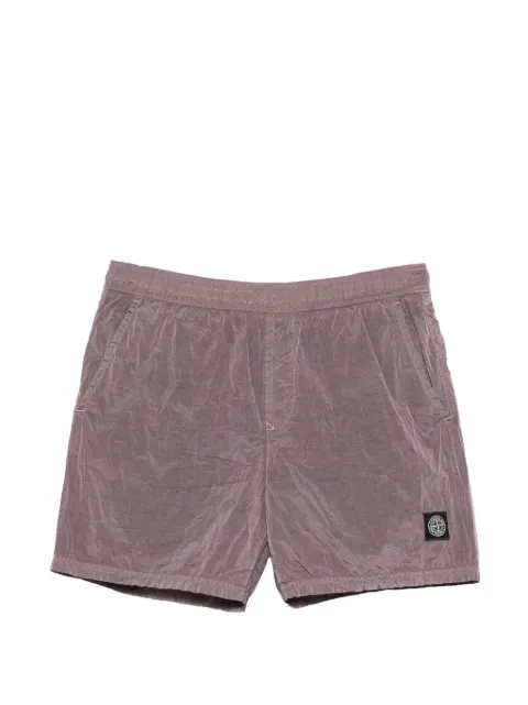 Stone Island logo-patch swim shorts