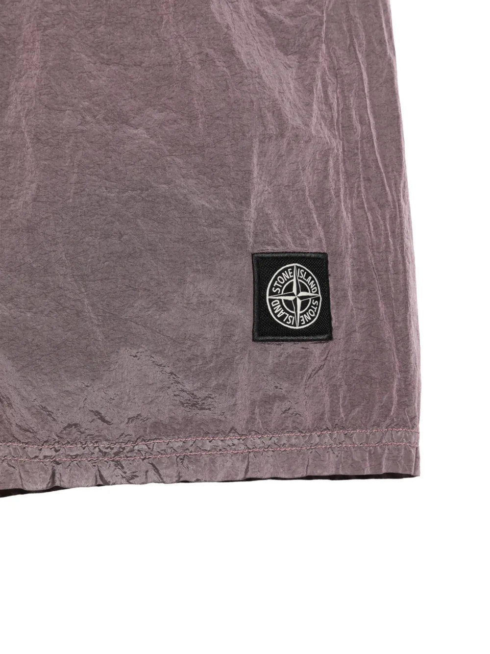 Stone Island Zwembroek met Compass-logopatch Paars