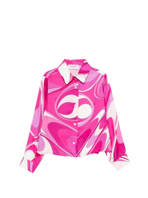 PUCCI Junior buttoned graphic shirt