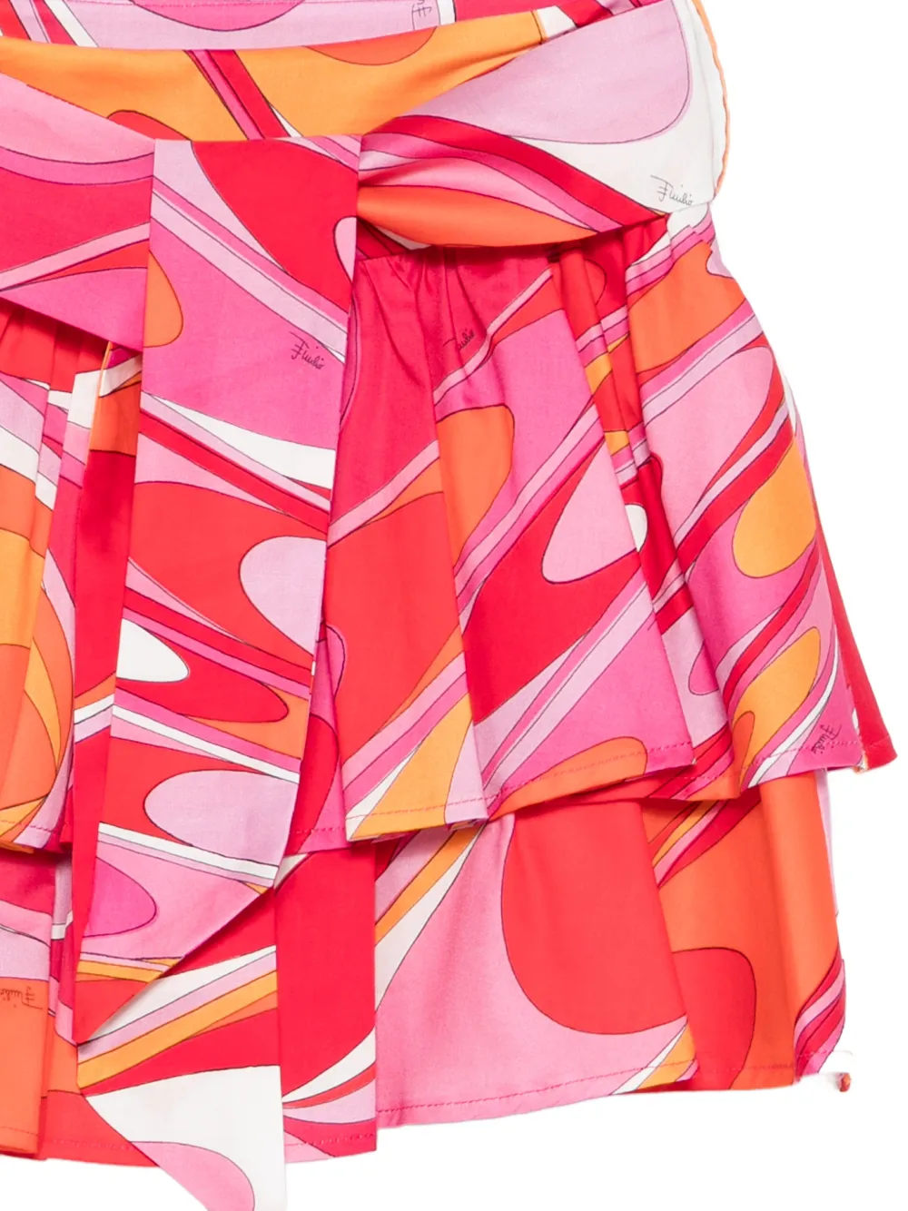 Tiered Print Skirt
