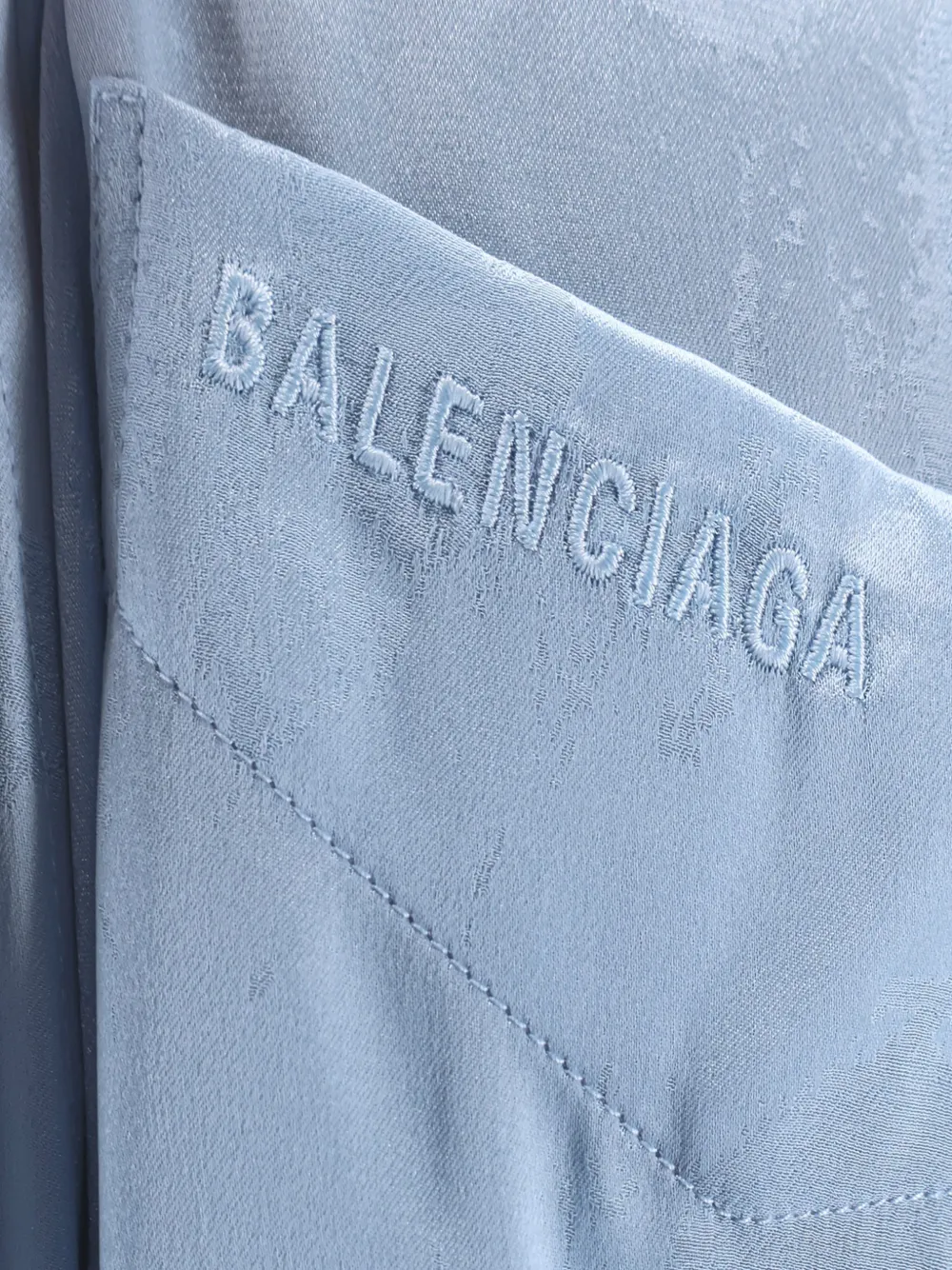 Balenciaga Ela's broek met elastische tailleband Blauw