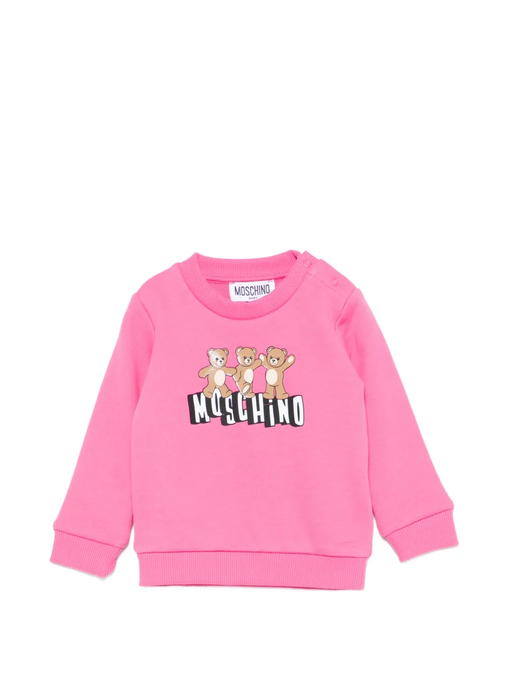 Moschino Kids graphic-print sweatshirt - Rosa