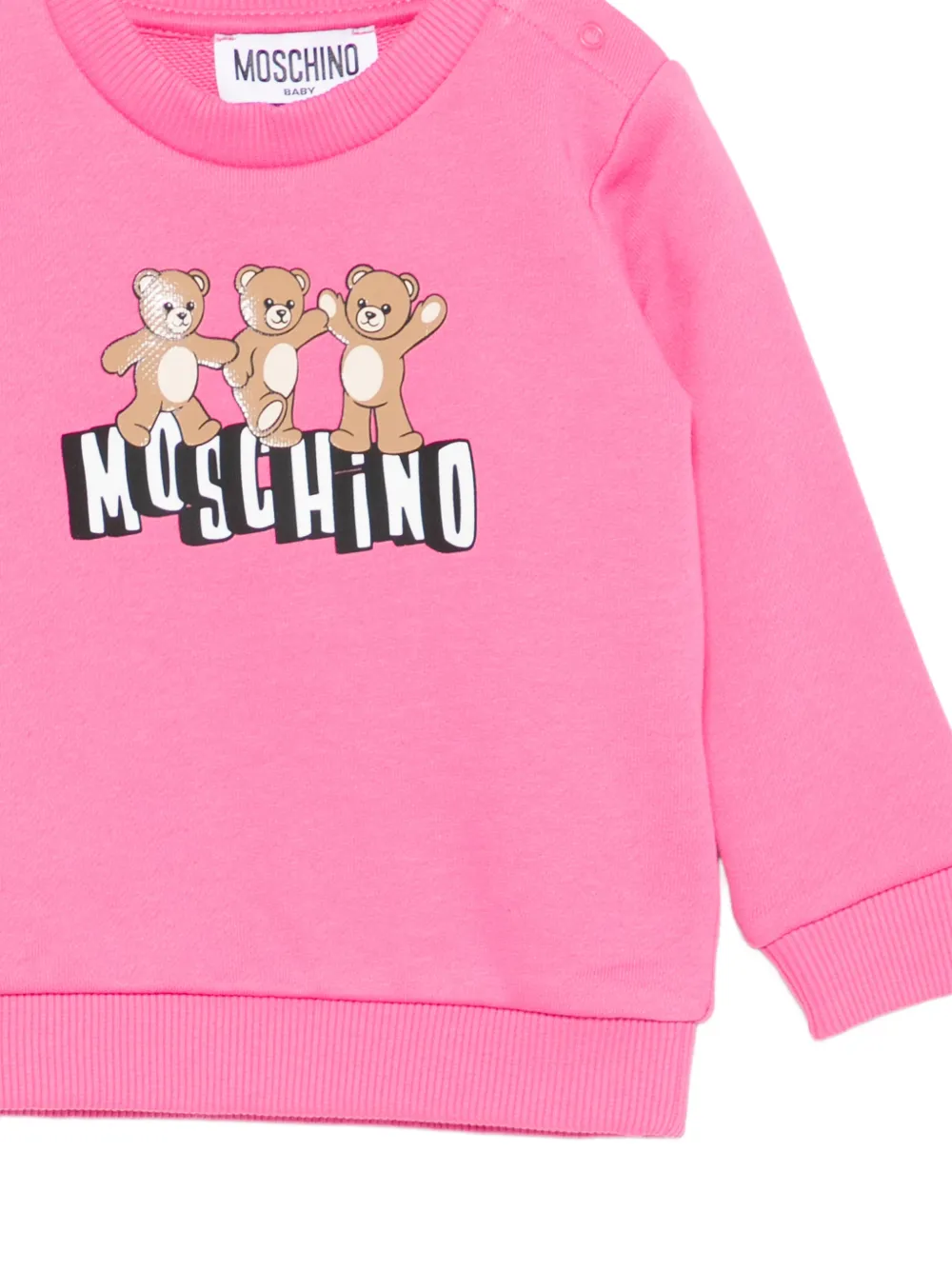 Moschino Kids Sweater met grafische print Roze