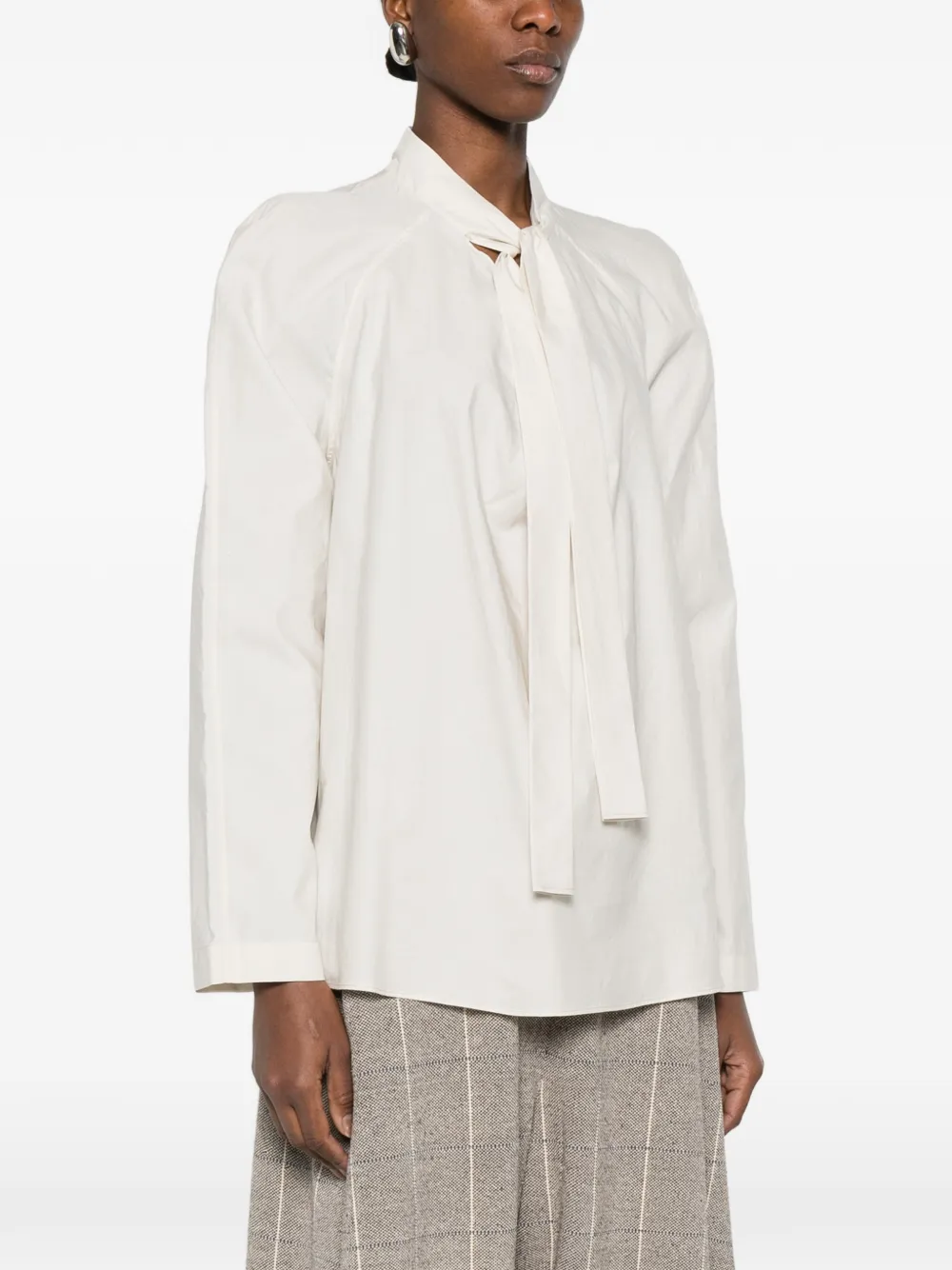  Lemaire Ascot Blouse - Neutrals 