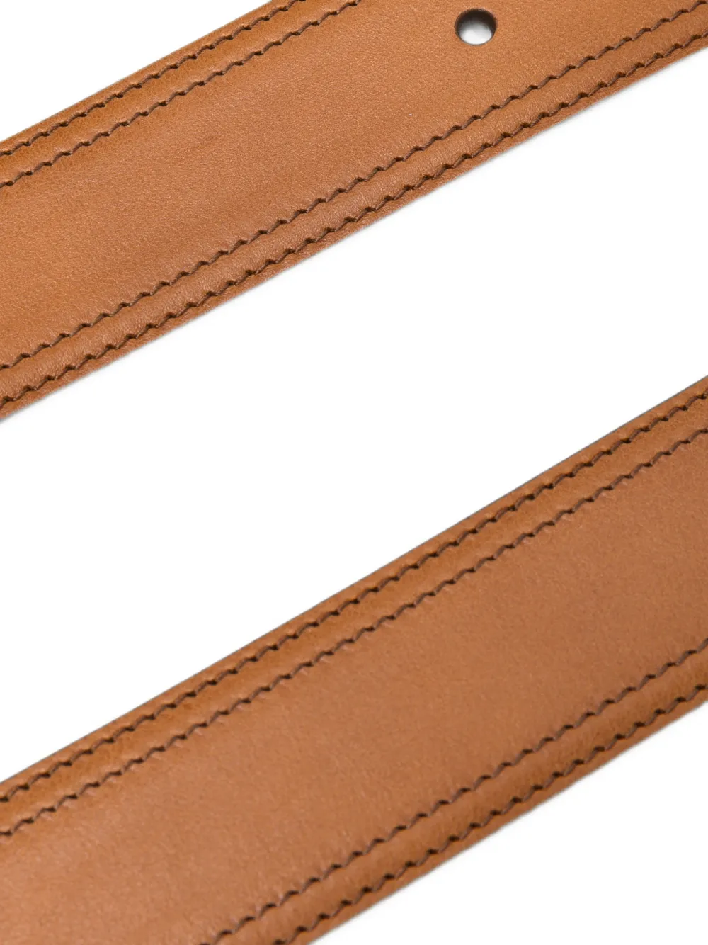 Miu Leren riem Bruin
