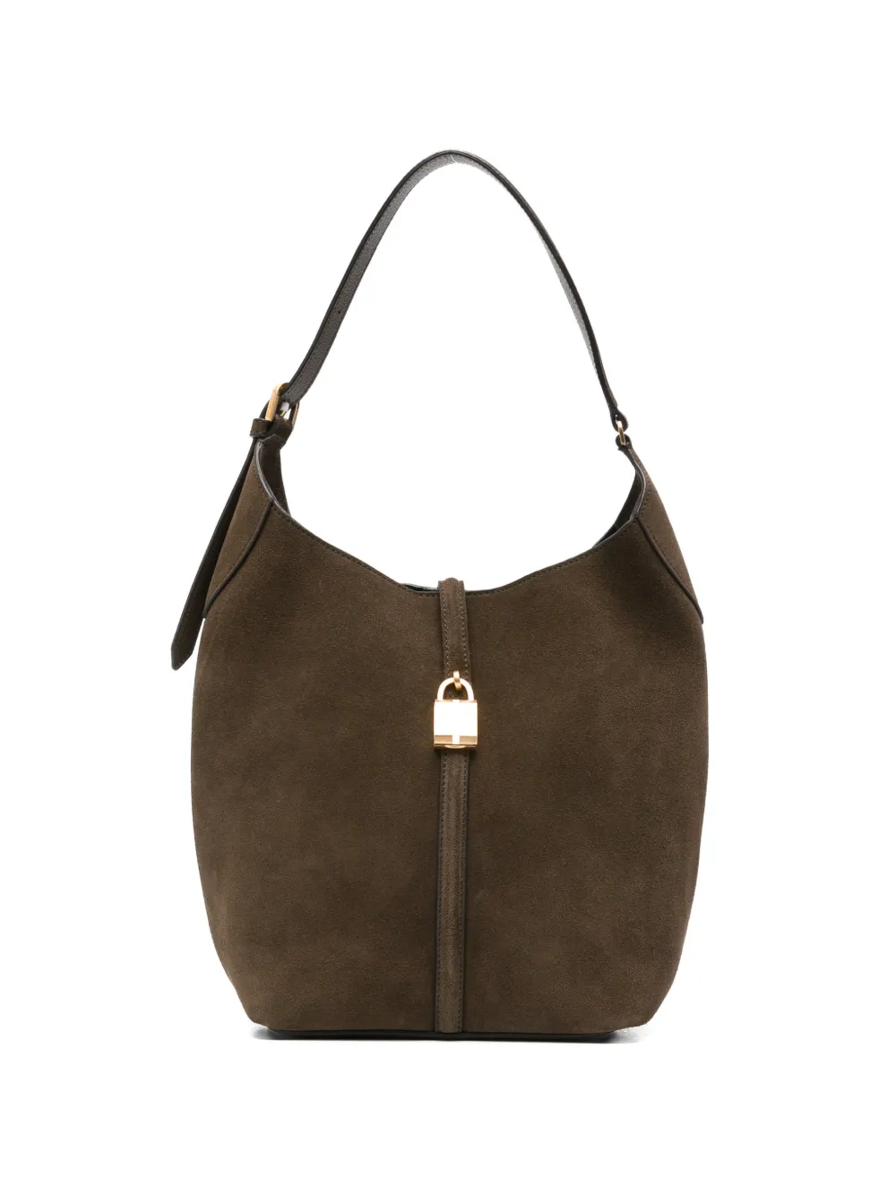DeMellier Siena suede bucket bag - Marrone