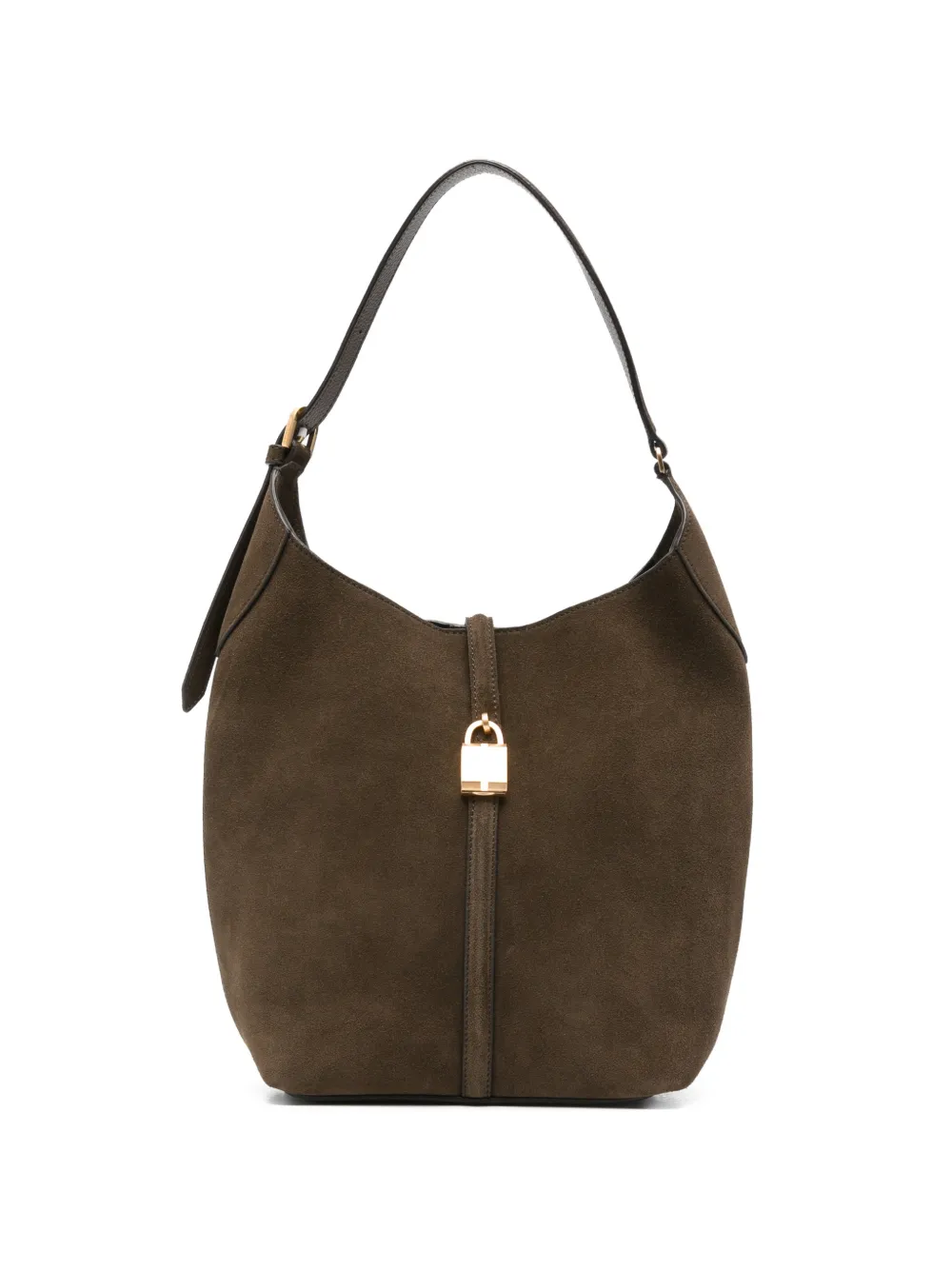 DeMellier Siena suede bucket bag - Marrone