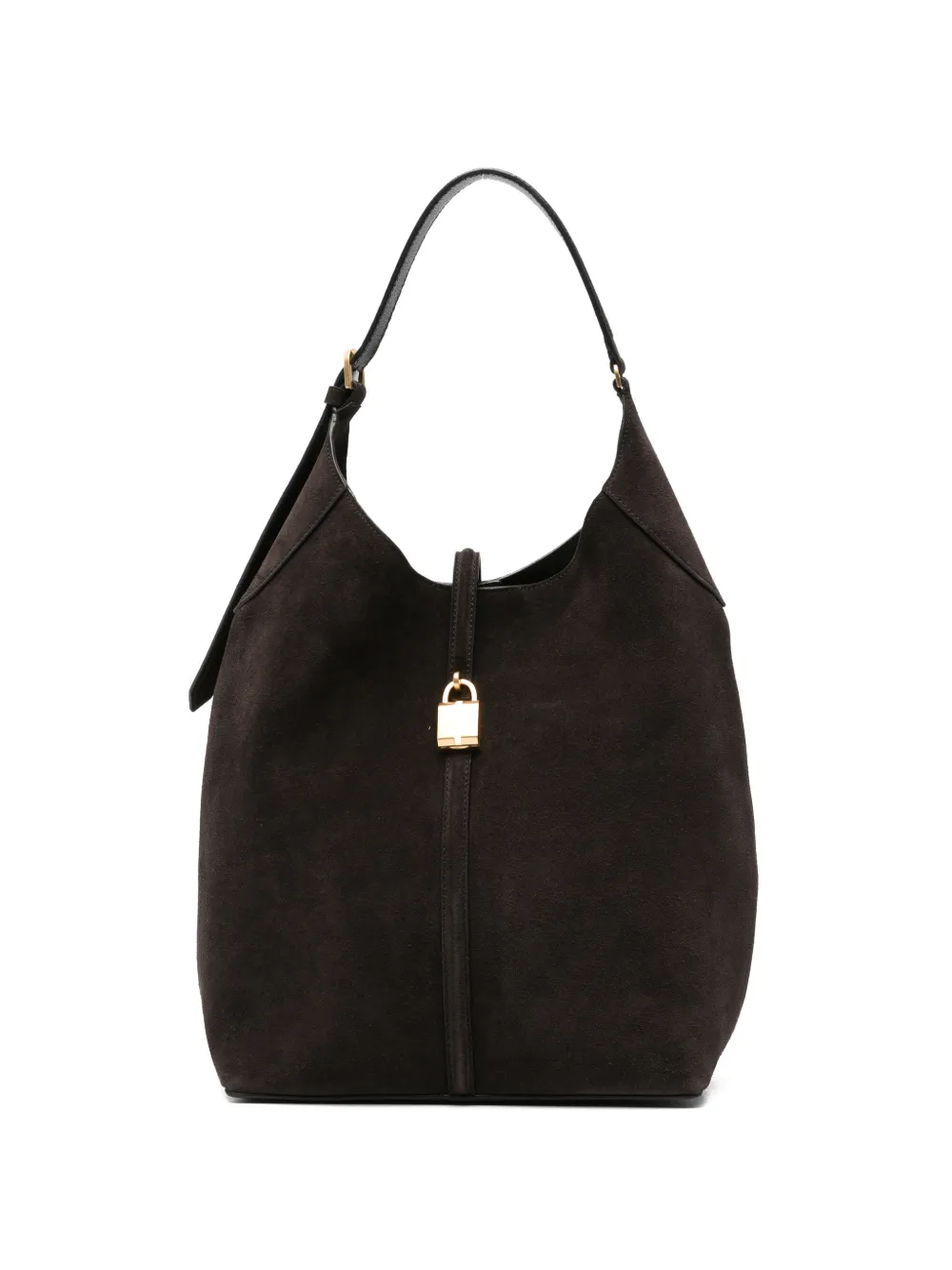 DeMellier large Siena suede bucket bag - Marrone