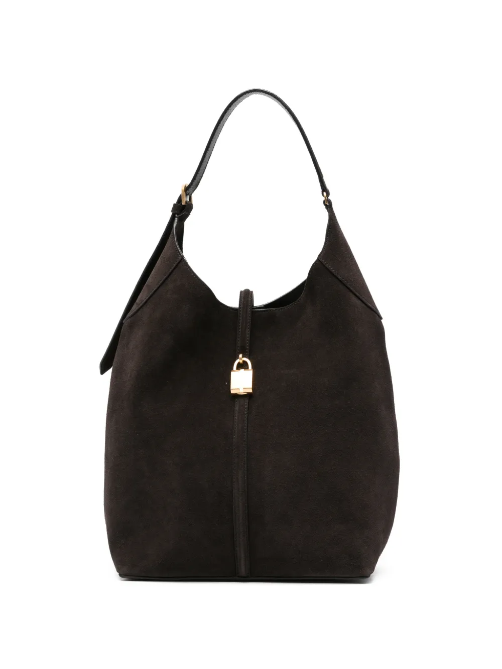 DeMellier large Siena suede bucket bag - Marrone