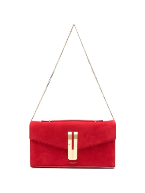 DeMellier Vancouver chain suede clutch bag