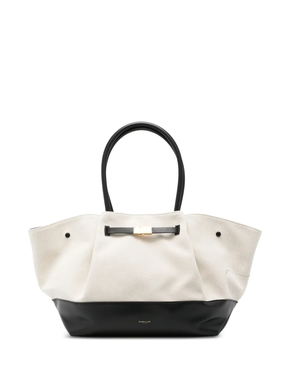 DeMellier New York canvas leather tote bag - Toni neutri