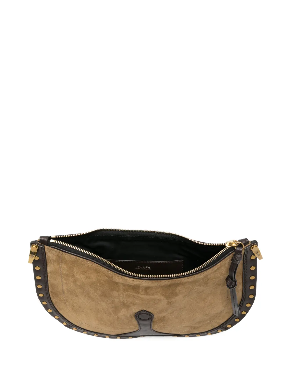 ISABEL MARANT Oskan leren schoudertas Beige