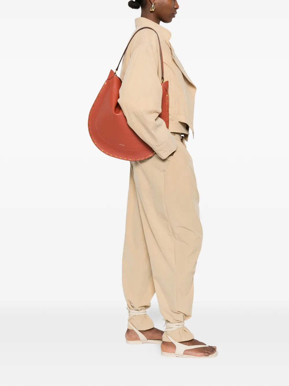  Isabel Marant Grained-leather Shoulder Bag - Red 