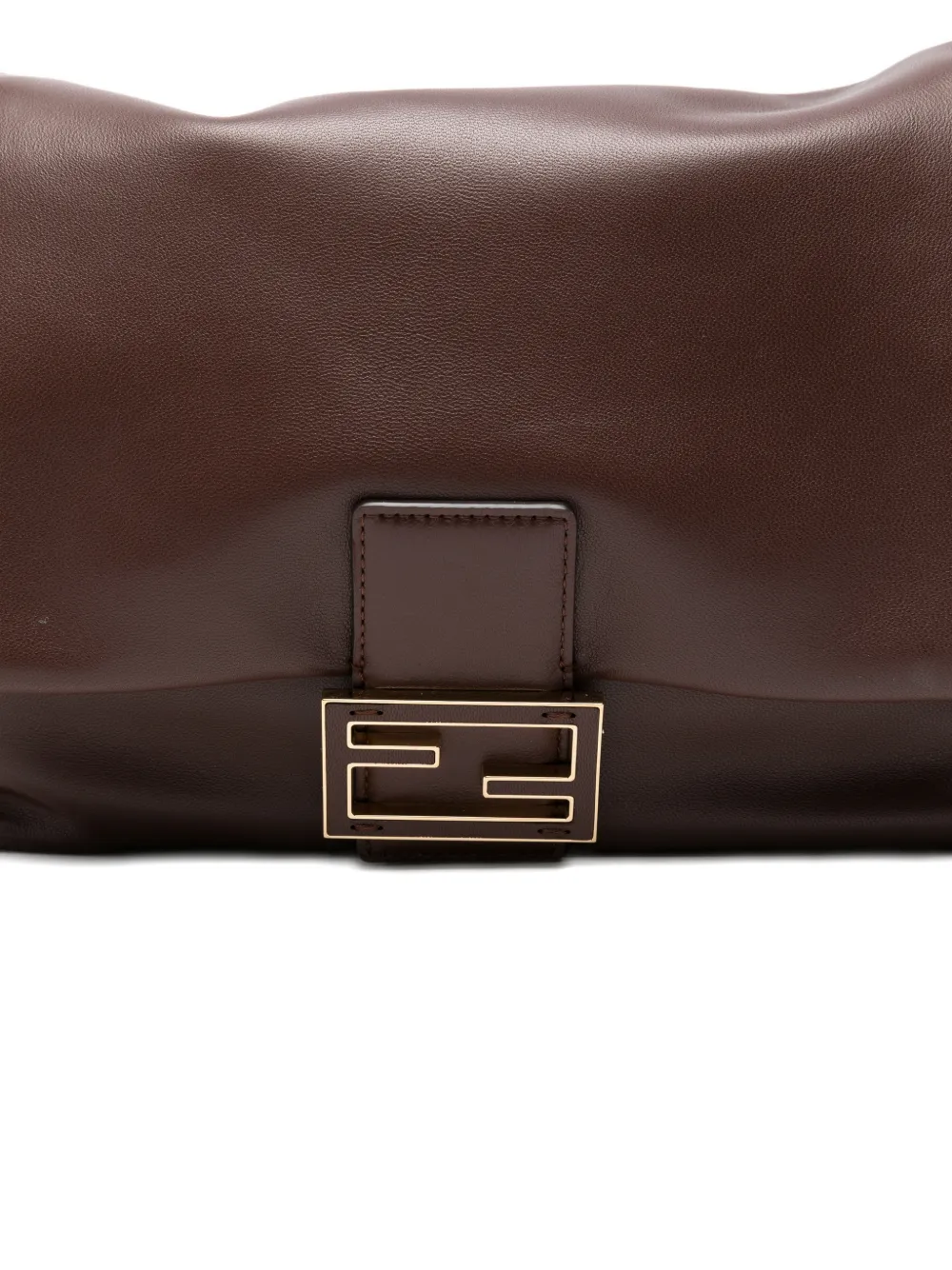 FENDI Mamma Baguette medium leren shopper Bruin