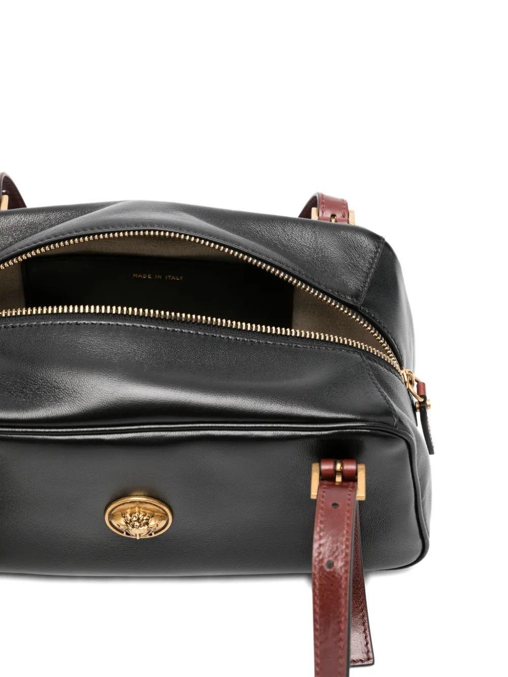 Versace Bowlingtas met Medusa-applicatie Zwart