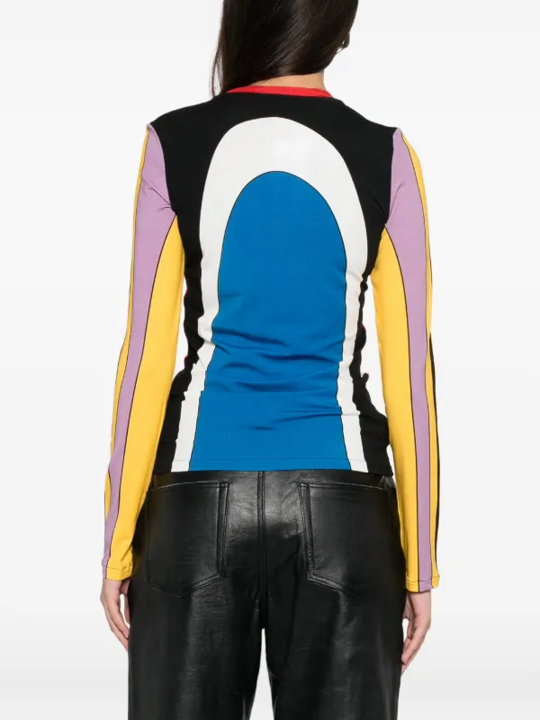 Jean Paul Gaultier Body Map long-sleeve Top | Red | FARFETCH