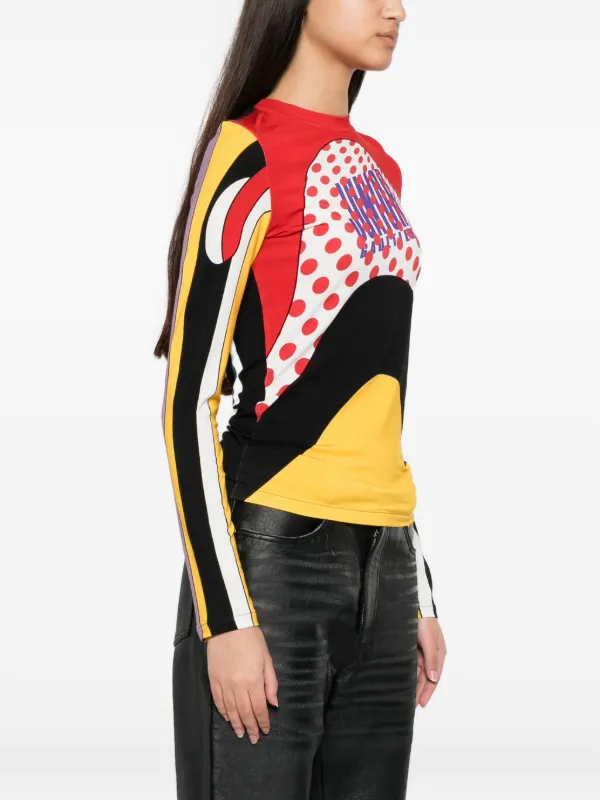 Jean Paul Gaultier Body Map long-sleeve Top | Red | FARFETCH