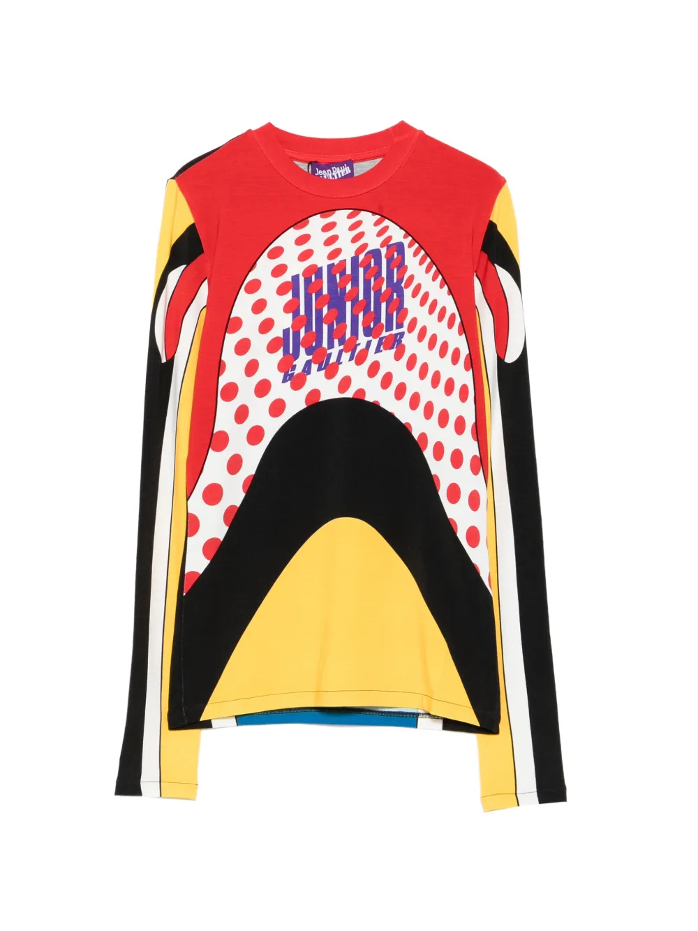 Jean Paul Gaultier Body Map long-sleeve top - Rosso
