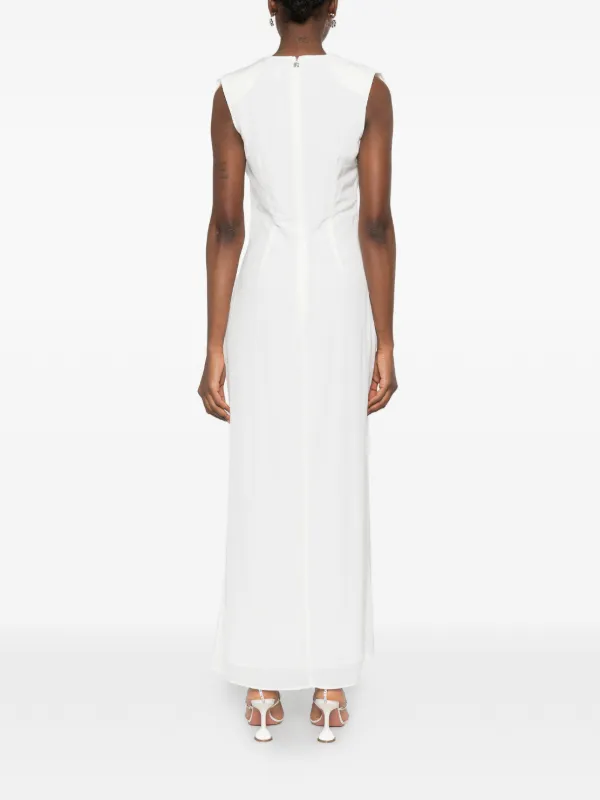 rotate birger christensen waterfall maxi dress ROTATE BIRGER CHRISTENSEN Waterfall Maxi Dress | Neutrals