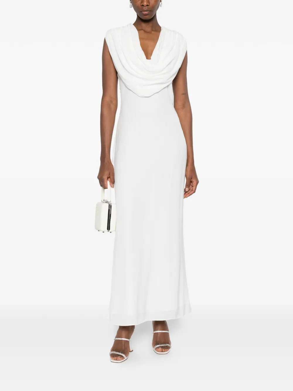 Cowl-Neck Maxi Dress
