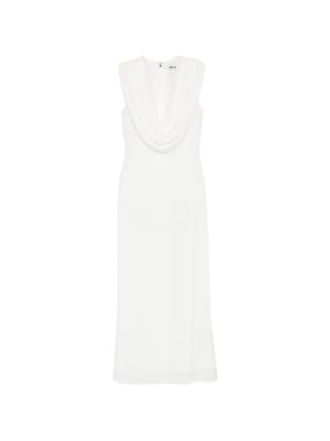 ROTATE BIRGER CHRISTENSEN Maxi Waterfall sleeveless dress