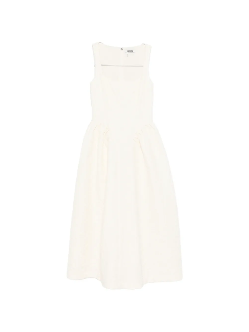 ROTATE BIRGER CHRISTENSEN square-neck midi dress - Neutrals