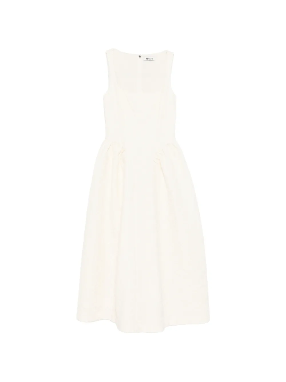 ROTATE BIRGER CHRISTENSEN square-neck midi dress - Toni neutri