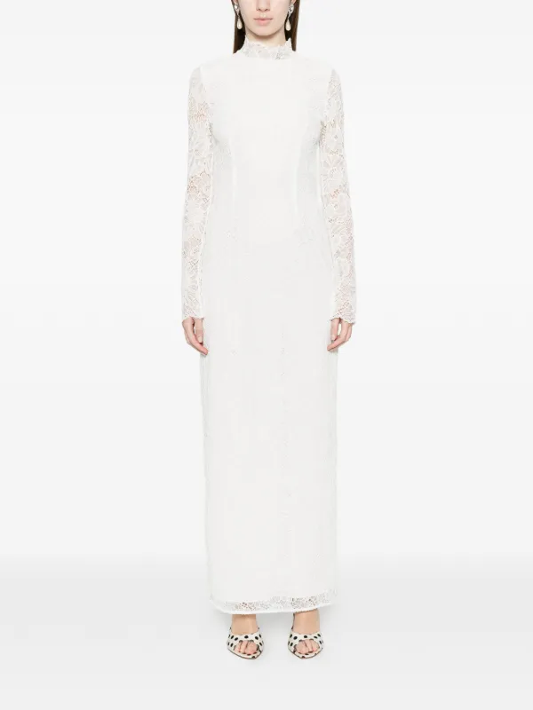 rotate birger christensen lace maxi dress Lace Maxi Dress Dark Blue