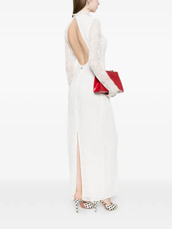ROTATE BIRGER CHRISTENSEN Lace Maxi Dress | White | FARFETCH AZ
