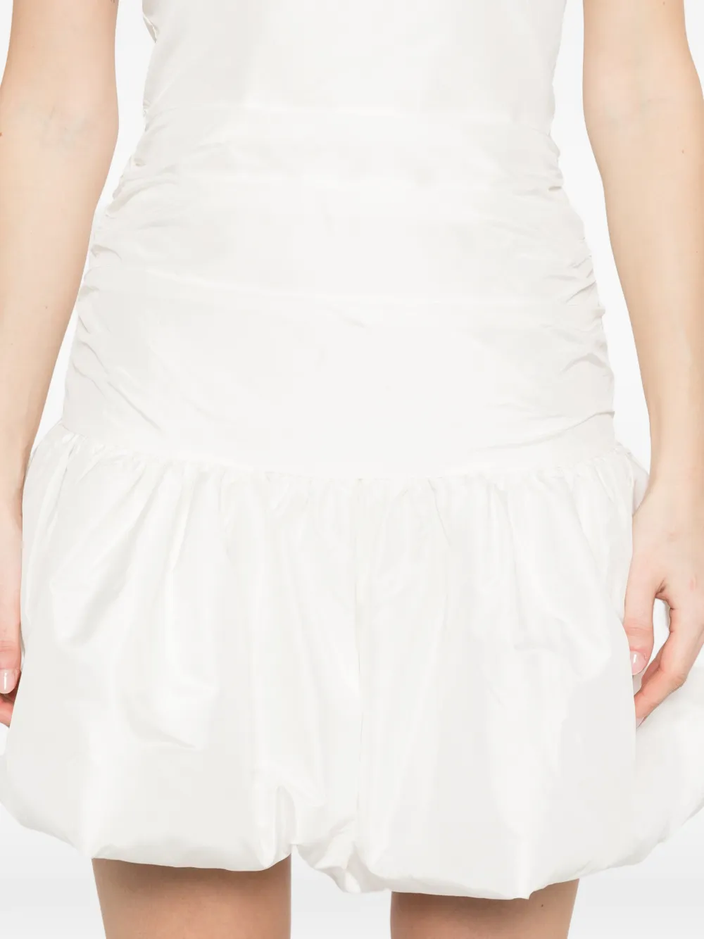 ROTATE BIRGER CHRISTENSEN Taffeta Balloon mini-jurk Wit