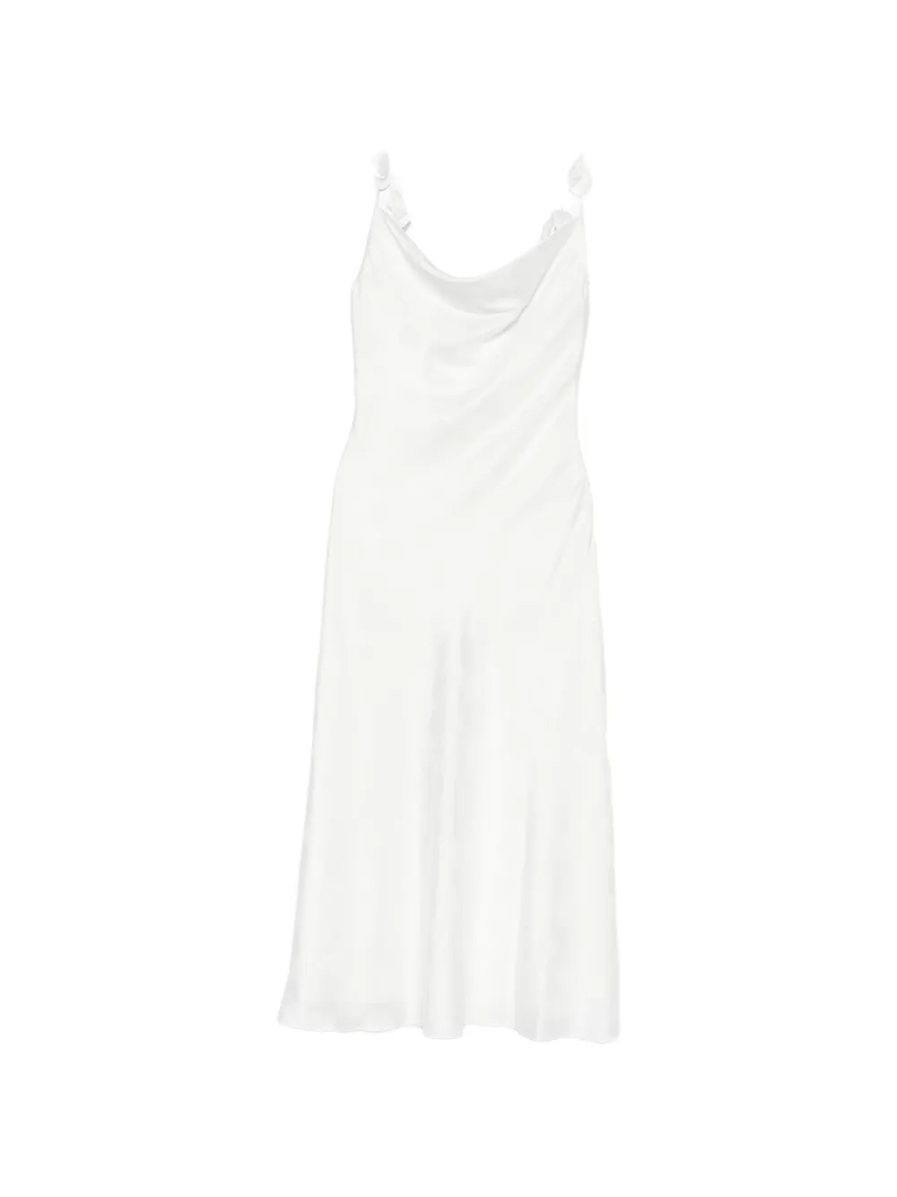 ROTATE BIRGER CHRISTENSEN cowl-neck midi dress - Bianco