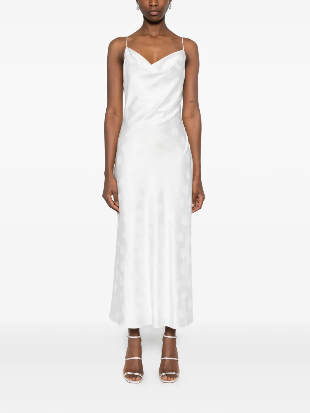 ROTATE BIRGER CHRISTENSEN Midi-jurk met col Wit