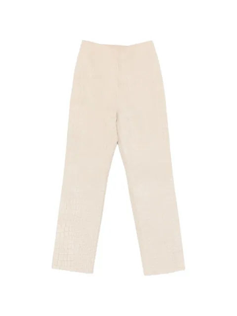 TOVE Tieve croc-effect trousers
