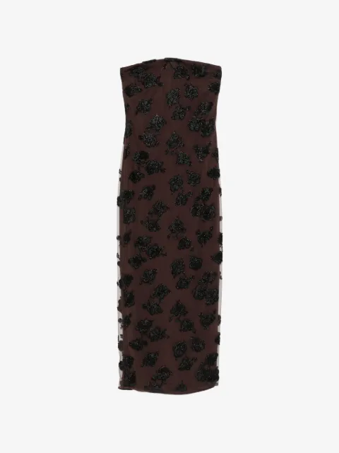 ROTATE BIRGER CHRISTENSEN vestido largo bordado con cuentas