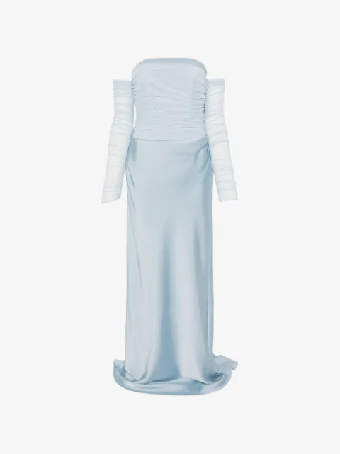 ROTATE BIRGER CHRISTENSEN vestido largo azul