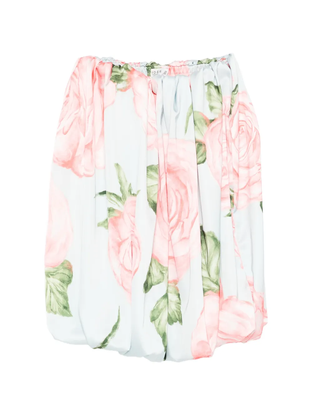 L'IDÉE floral strapless mini dress - Blu