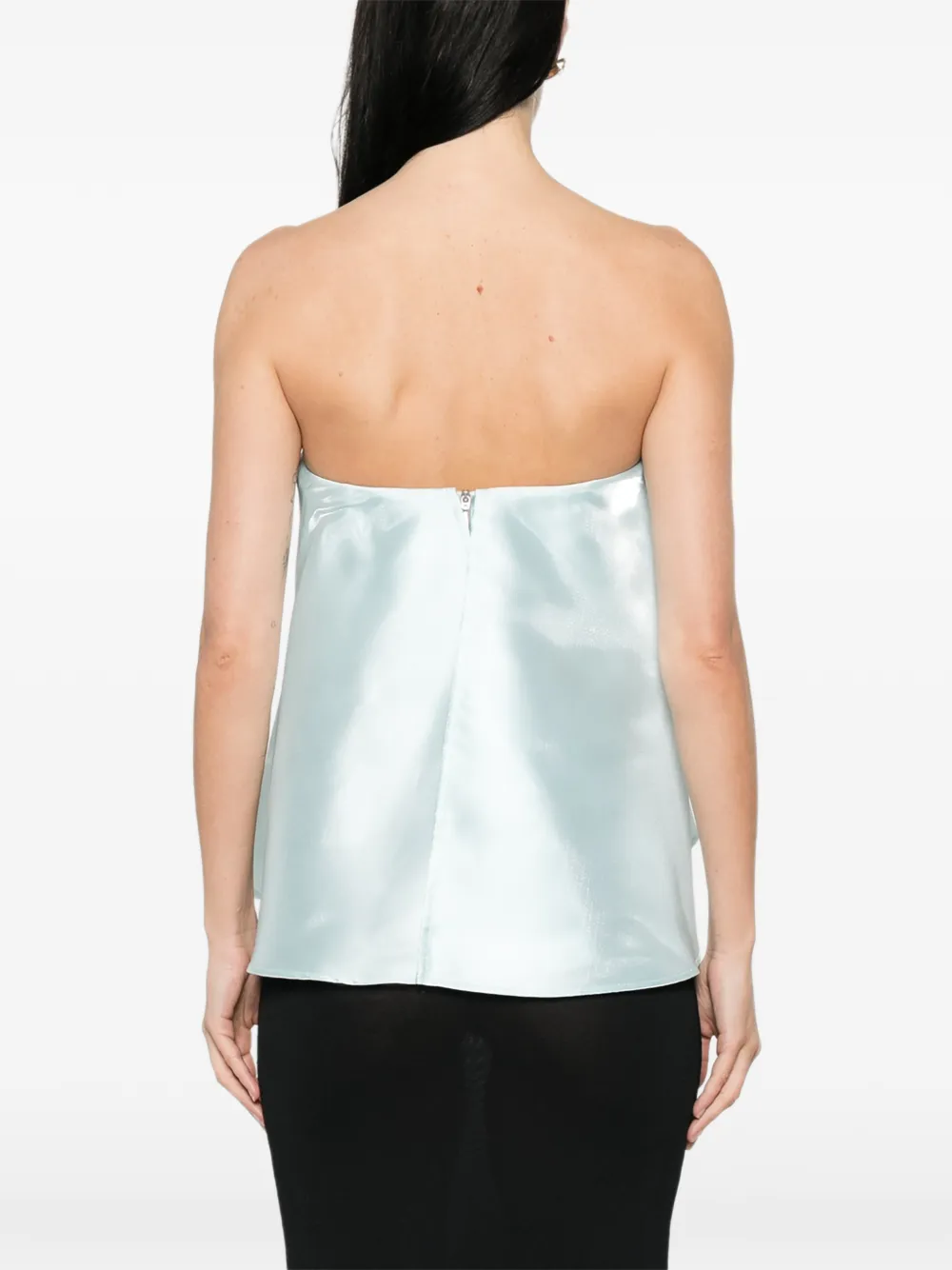 L'IDÉE Aman strapless top Blauw