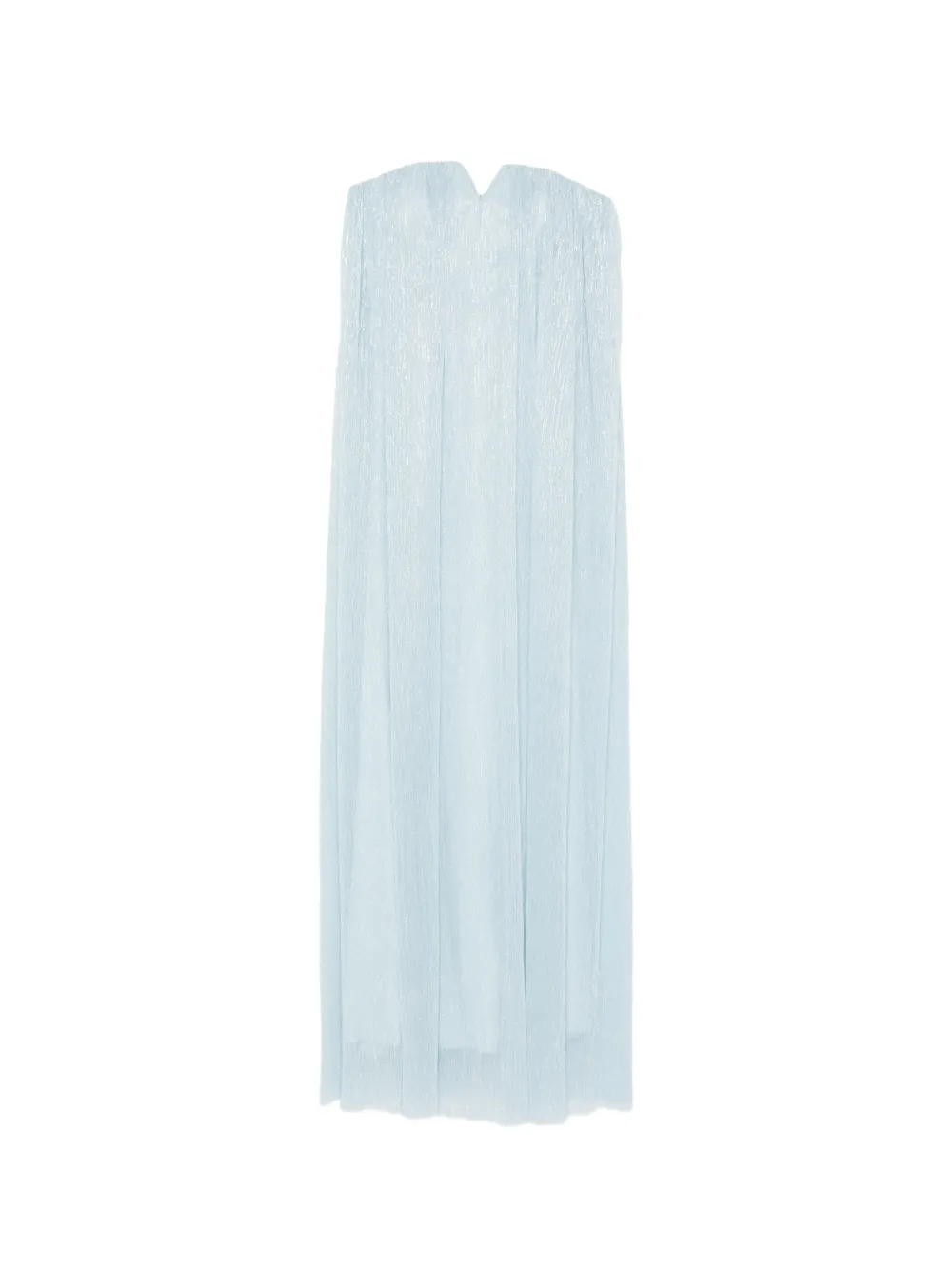 L'IDÉE Aphrodite pleated V-neck maxi dress - Blue