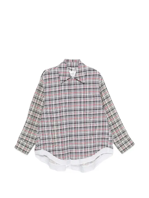 Victoria Beckham Cocoon check-print jacket