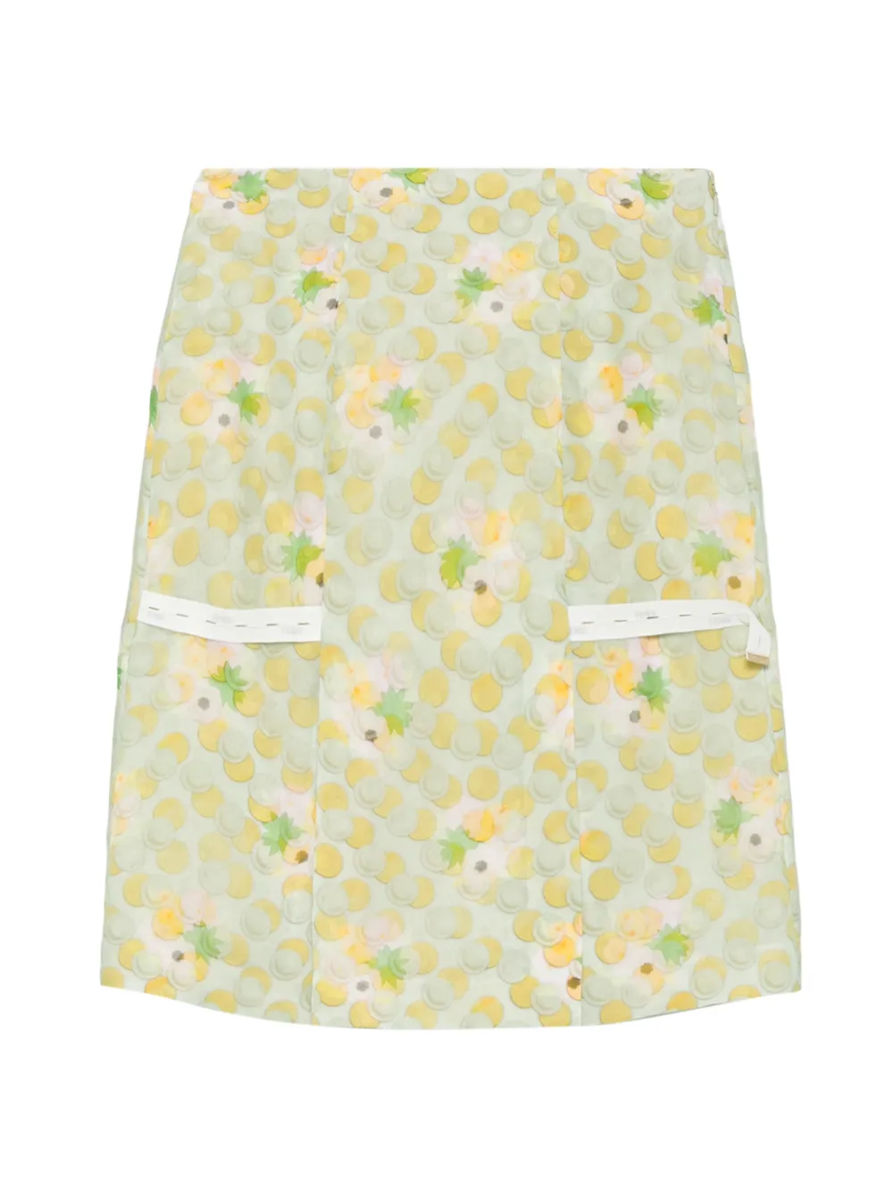 FENDI floral midi skirt - Verde