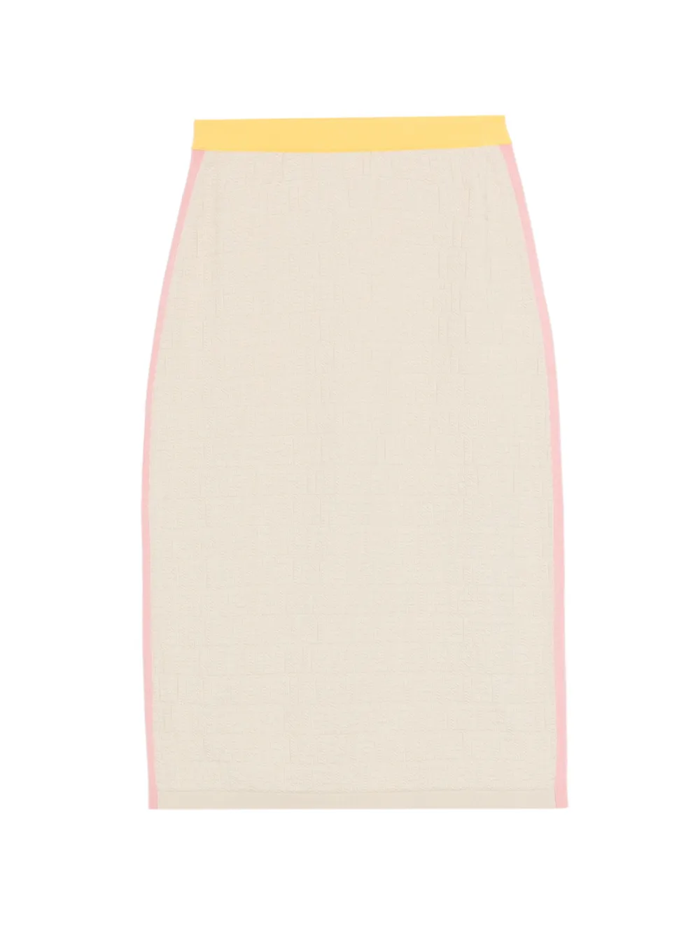 FENDI logo midi skirt - Toni neutri