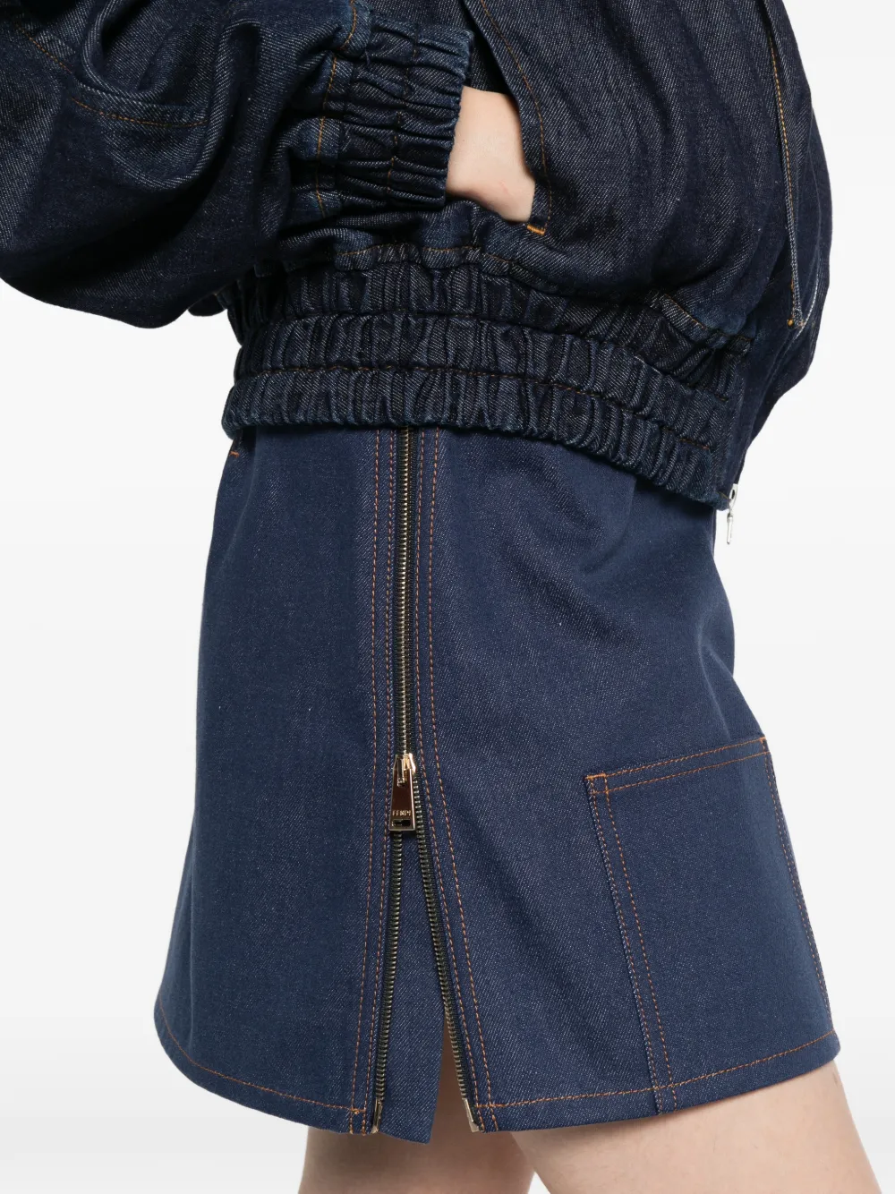 FENDI JEANS デニムミニスカート FENDI デニム ミニスカート | ブルー | FARFETCH JP