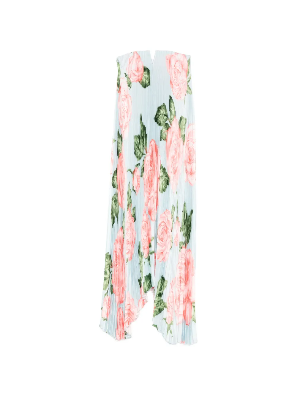 L'IDÉE floral pleated maxi dress - Blu