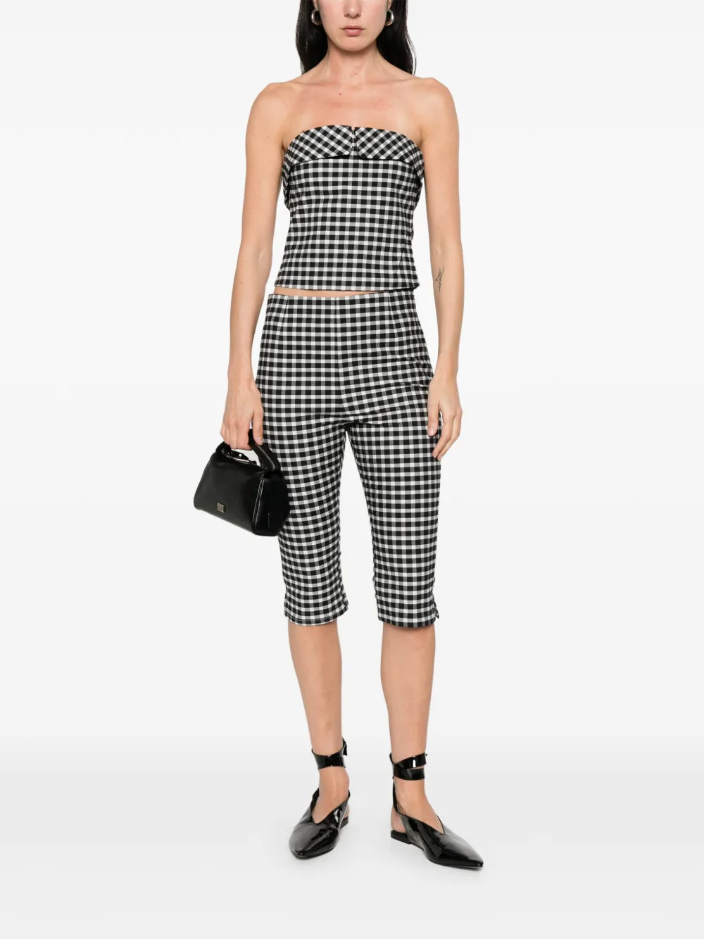 Posse Chiara strapless top Zwart
