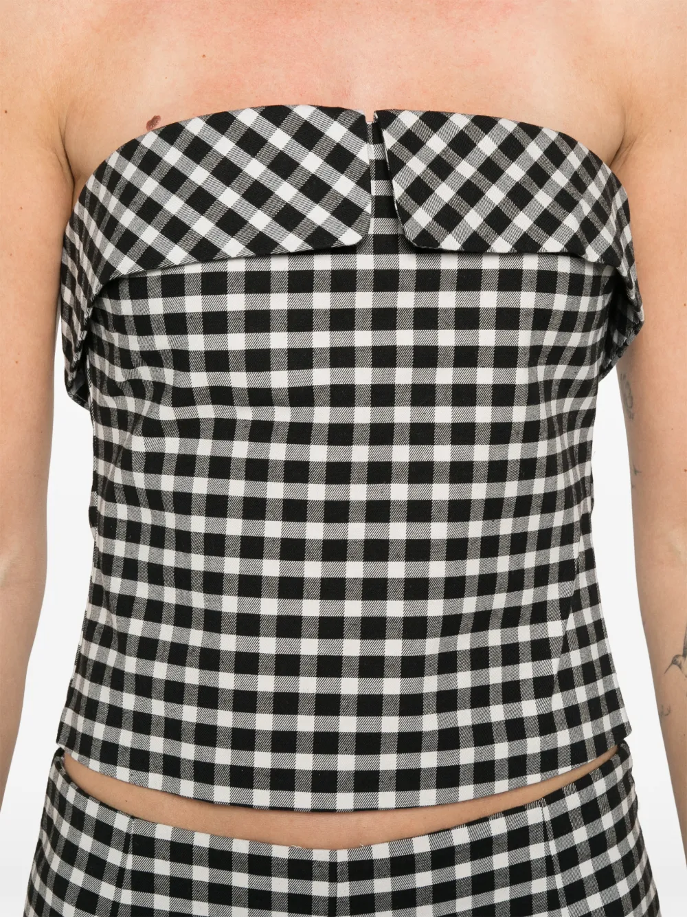 Posse Chiara strapless top Zwart
