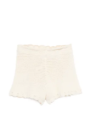 Sporty & Rich ストライプ ショートパンツ | ホワイト | FARFETCH JP