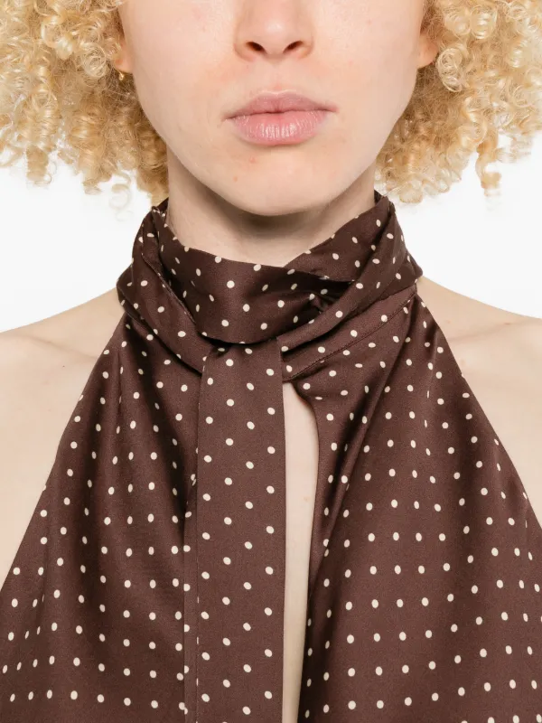 Posse Phoebe polka-dot Dress | Brown | FARFETCH IL