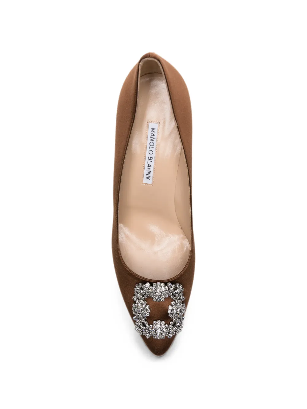 Manolo Blahnik Hangisi heeled pumps Bruin