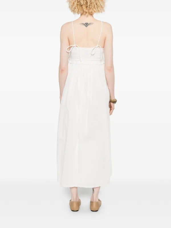 Posse Danielle lace-trim Maxi Dress | Neutrals | FARFETCH